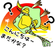 Kona with tropical island friends sticker #5154279