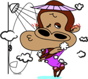 Kona with tropical island friends sticker #5154289