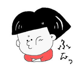 Bob cut Girl. sticker #5154469