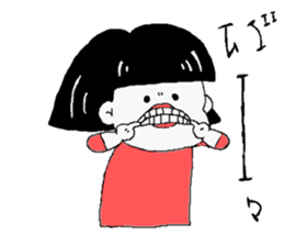 Bob cut Girl. sticker #5154470