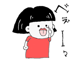 Bob cut Girl. sticker #5154471