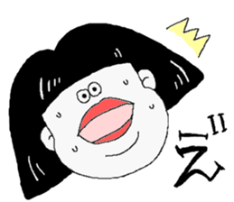 Bob cut Girl. sticker #5154473