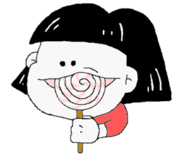 Bob cut Girl. sticker #5154480