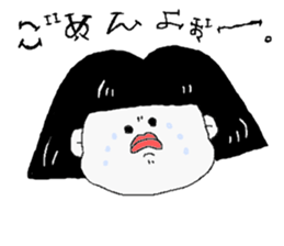 Bob cut Girl. sticker #5154487