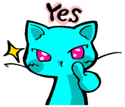 Cat  sometimes sticker #5154893