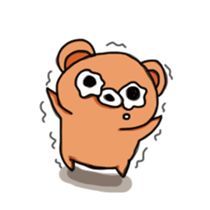 The dairy life of Little Jhon Bear. sticker #5155861