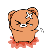 The dairy life of Little Jhon Bear. sticker #5155862