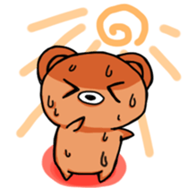 The dairy life of Little Jhon Bear. sticker #5155869