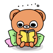 The dairy life of Little Jhon Bear. sticker #5155873