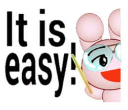 YUMMY of rabbit!    - English  version - sticker #5156037