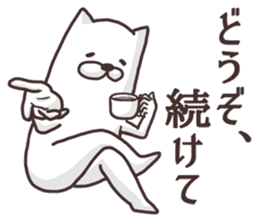 The dog makes friendships smooth. sticker #5156294