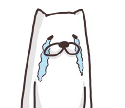 The dog makes friendships smooth. sticker #5156315