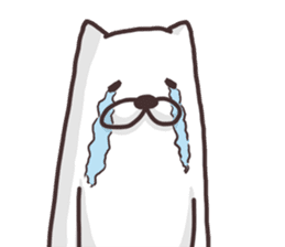 The dog makes friendships smooth. sticker #5156315