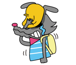 Backpack Wolf sticker #5156379