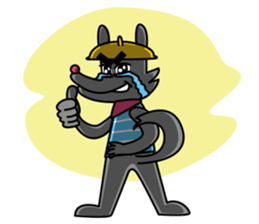 Backpack Wolf sticker #5156380