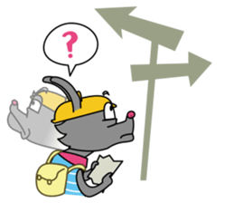Backpack Wolf sticker #5156385