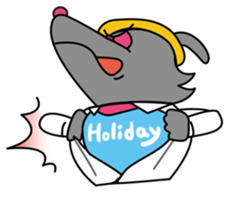 Backpack Wolf sticker #5156387