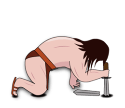 Flying barbarian sticker #5156541