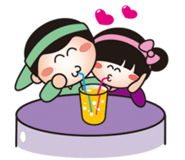 QQsister Falling in love sticker #5156821