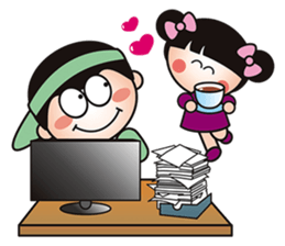 QQsister Falling in love sticker #5156824