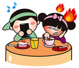 QQsister Falling in love sticker #5156825