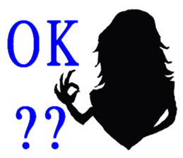 lady of shadow sticker #5157380