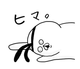 Ridiculous rabbit. sticker #5157621