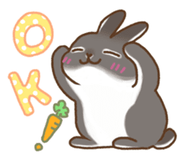 japanese bunny sticker sticker #5159613
