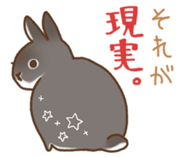 japanese bunny sticker sticker #5159615