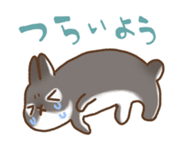 japanese bunny sticker sticker #5159617