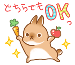 japanese bunny sticker sticker #5159620