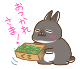 japanese bunny sticker sticker #5159621