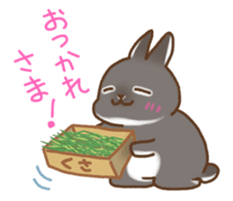 japanese bunny sticker sticker #5159621