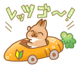 japanese bunny sticker sticker #5159622
