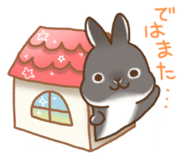 japanese bunny sticker sticker #5159623