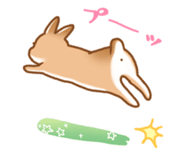 japanese bunny sticker sticker #5159630