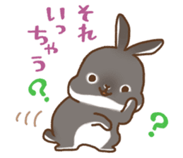 japanese bunny sticker sticker #5159633