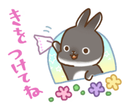 japanese bunny sticker sticker #5159637
