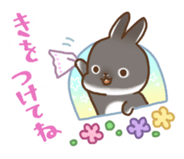 japanese bunny sticker sticker #5159637