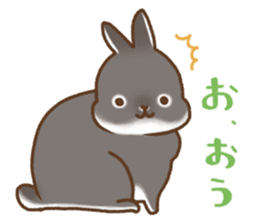 japanese bunny sticker sticker #5159639