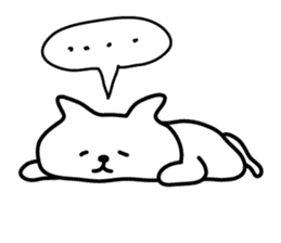 Cat lying down sticker #5159728