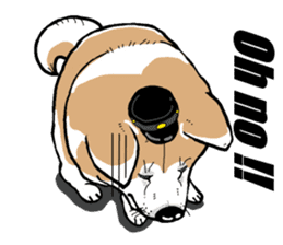 The Akita's dog is our friend. sticker #5159877