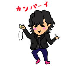 His name is LED. He is an artist. sticker #5160972
