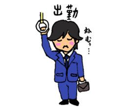 His name is LED. He is an artist. sticker #5160984