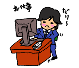 His name is LED. He is an artist. sticker #5160985
