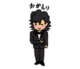 His name is LED. He is an artist. sticker #5160990