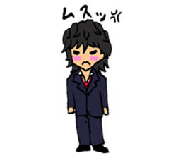 His name is LED. He is an artist. sticker #5160999