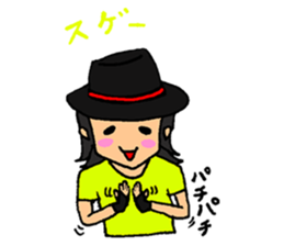 His name is LED. He is an artist. sticker #5161003