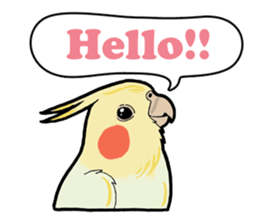 Whimsical Cockatiel sticker #5161852