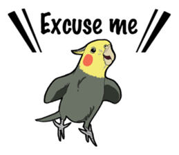 Whimsical Cockatiel sticker #5161854
